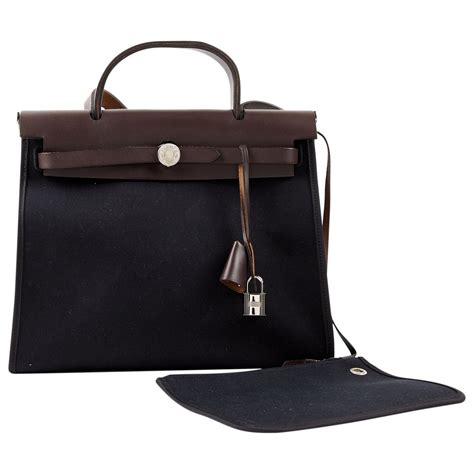 cartable hermes homme|Cartable en toile Hermès Noir en Toile .